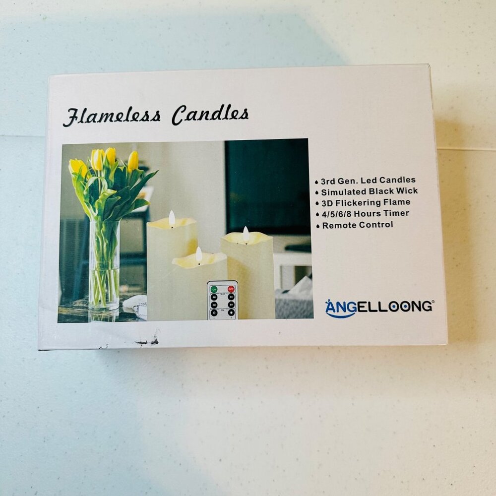 Flameless LED Candles Set With Flickering flame & Remote Control & Timer